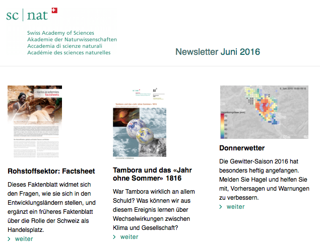 160610 SCNAT Newsletter Juni2016